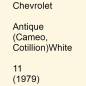 Preview: Chevrolet, Antique (Cameo, Cotillion)White, 11 (1979).